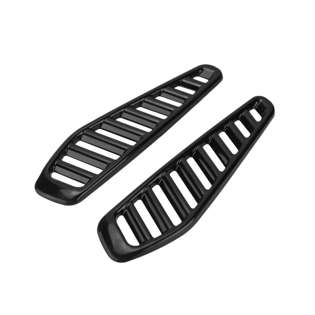 2PCS Car Hood Air Vent Trim Cover Glossy Replacement for Fiesta RS Turbo All Year Models