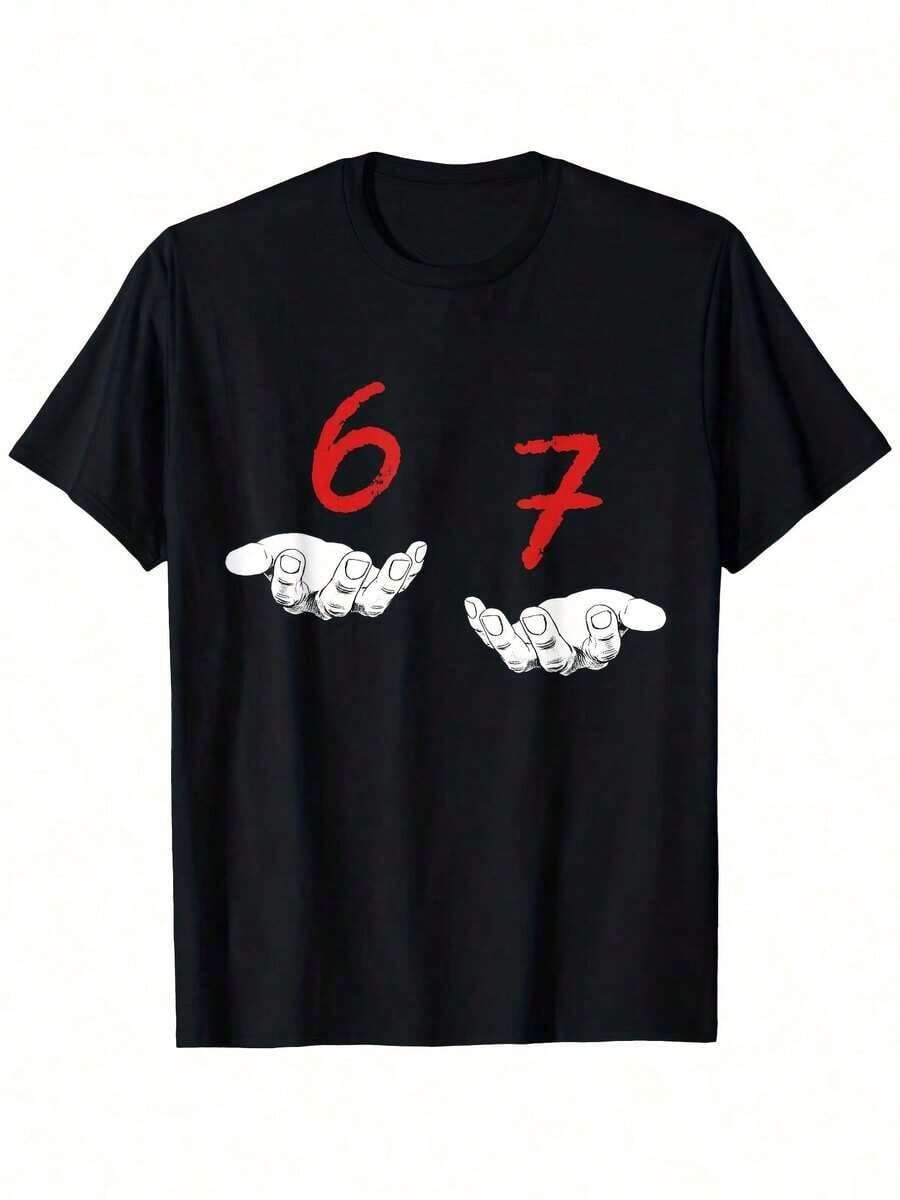 

Unisex S Funny Six Seven Slang Graphic-Shirt S