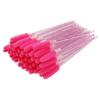 Silicone Crystal Rod Disposable Mascara Brushes, Portable Style, 50-Piece Bag, Convenient Eyelash Comb