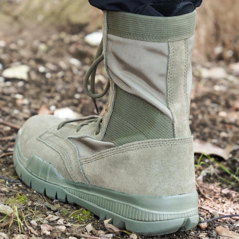 Fashion Lightweight Tactical Combat Boots Field Military Training High Top Breathable Casual Work Army Shoe Mountaineering Hiking Boots