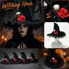 Large Ruffled Witch Hat for Halloween Costume Party