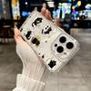 Bracelet Chain Phone Case For iPhone 17 16 15 13 14 for 17Air 17 12 14 16 Pro 17 14 16 Pro Max Sparking Diamond Cute Pattern Hard Cover With Lanyard