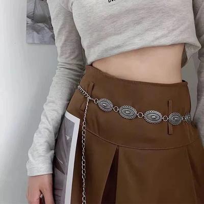 Ethnic Style Waist Chain Accessories Bohemian Versatile Belt Women's Dress High-end Dress with Waistband Metal Retro