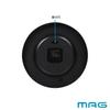 MAG Wall Clock Analog Silent Continuous Second Hand Simple Diameter 30.0cm Silver Leon W-802A SM-Z Noah Precision