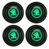 4pcs Car Door Shock Absorber Protection Sticker for Skoda Yeti Rapid Superb 3 Fabia Kodiaq Karoq Octavia VRS Roomster Scala  ZJ9
