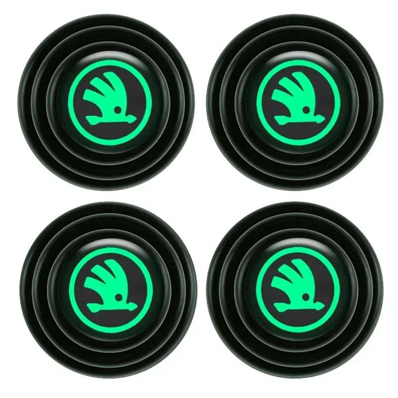4pcs Car Door Shock Absorber Protection Sticker for Skoda Yeti Rapid Superb 3 Fabia Kodiaq Karoq Octavia VRS Roomster Scala  ZJ9