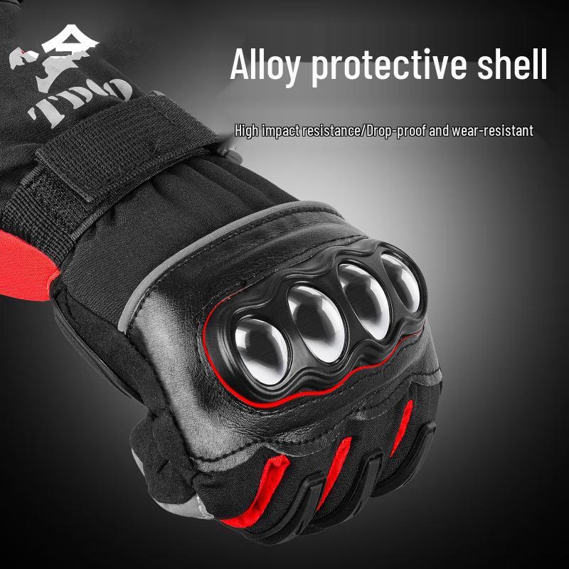 Longchan Men's Winter Motorcycle Riding Gloves