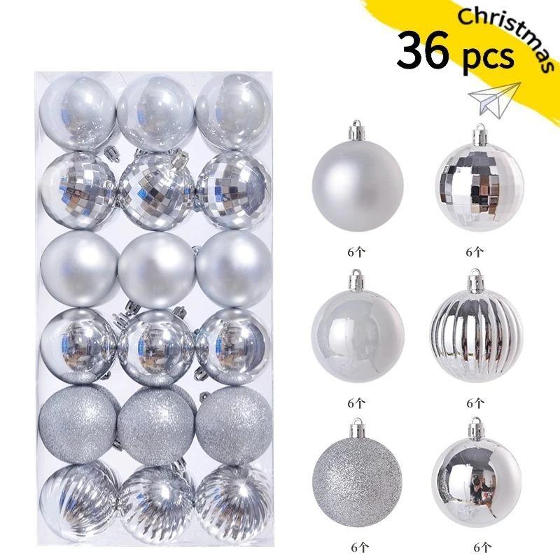 24/36Pcs 3/4cm Christmas Balls Decoration Christmas Tree Ornaments Xmas Hanging Pendants Home Party Navidad Decor New Year Gifts