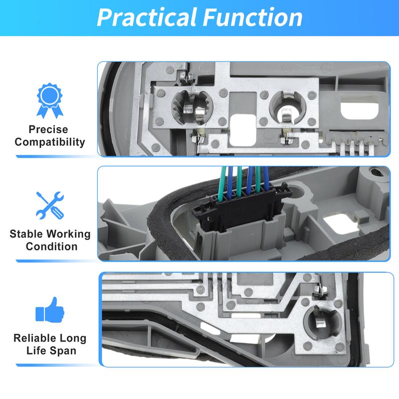 X Autohaux Rear Left Tail Light Socket Wiring for Volkswagen Polo 2006-2010 No.6QD945257A