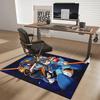 1pc Mega Man Anime Cartoon Design Office Chair Mat Non-Slip Carpet for Home Decor, Living Room, Bedroom, Game Room - Perfect Gift for Fans!Y058