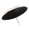 12-bone vinyl automatic umbrella folding umbrella, a large number of three-fold parasol gifts