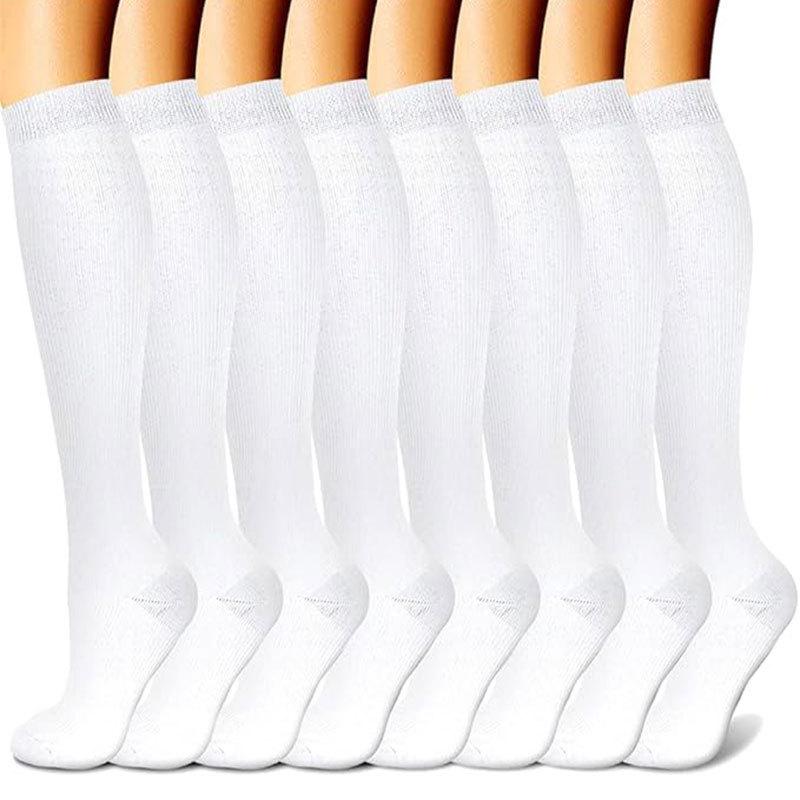 Compression Knee-high Socks Set for Running and Sports - Graduated Support, Multiple Pairs (3/4/6/8)