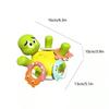 Electric Spraying Turtle Bath Toy,Rechargeable Fountain Pool Learning Set With 5 Stacking Rings,Rotating Water Jets For Toddlers 18M-6 Years,