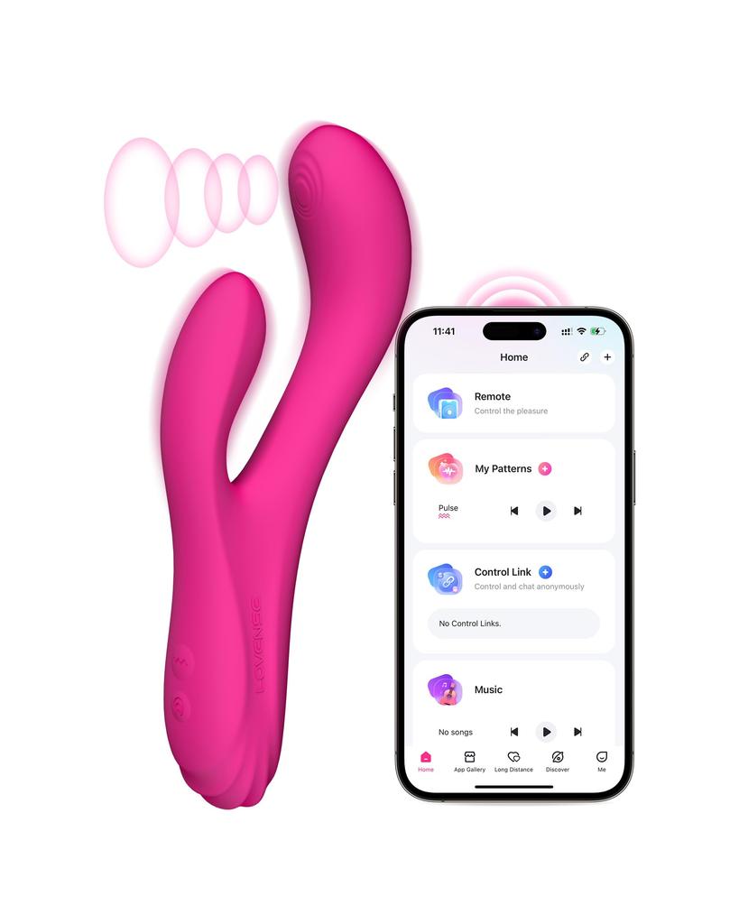 LOVENSE Osci 3 Vibrator for Clitoris Squirting with App Powerful Vibrator with Dual Adult Toys for Electric Vibrator Women, Control, G-Spot Motors,
