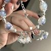 Beaded Trendy Butterfly Bracelet For Women Elegant Alloy Plated Fashion Summer 2024