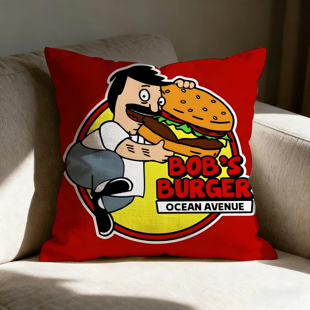 Bob's B-Burgers Anime Pillow Case Pillowcase, Double-sided Printed, Sofa Cushion, Bedroom Headboard Pillow