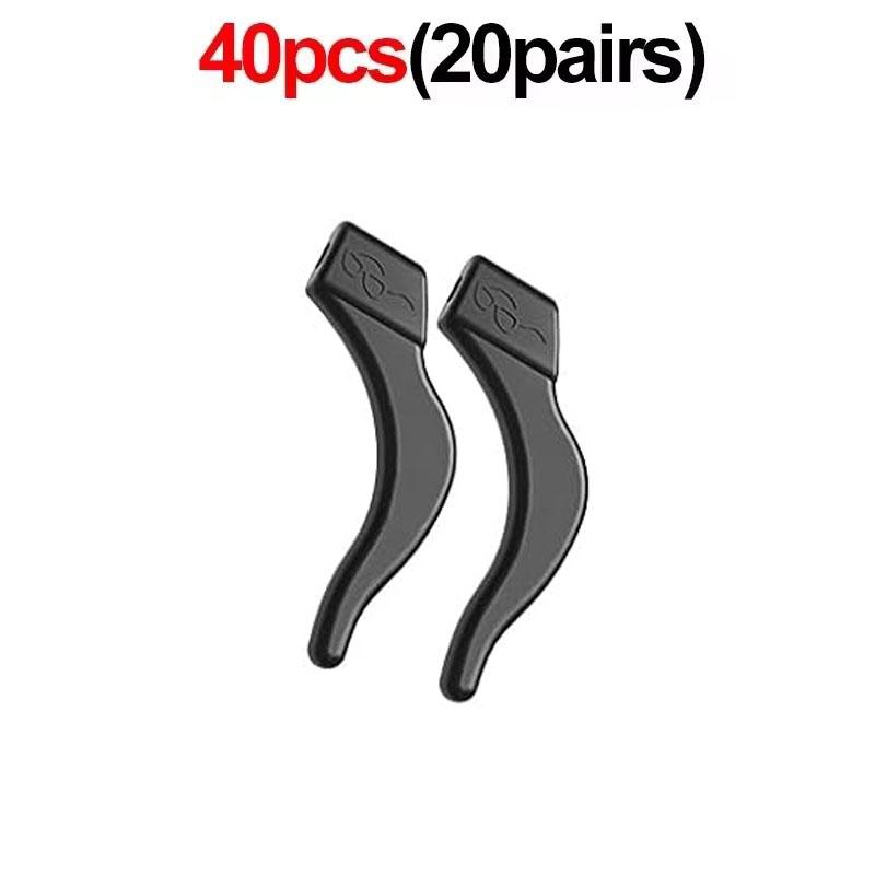 2/40pcs Anti-slip Silicone Ear Grip Glasses Eyeglasses Leg Ear Hook Stopper Bracket Fastener Accessories Temple Tip