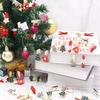 100/50pcs Xmas Wooden Clips Random Style Christmas Tree Photo Clip Pendant Elk Gloves Snowflake Modeling Clip DIY New Year Decor