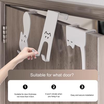 Yousheng 1/6 Stück Türhaken, Metall-Kleiderhaken zum Aufhängen von Kleidung, Hüten, Mänteln, Taschen, Handtuchhalter, Haken für Schlafzimmer, Badezimmer, Küche