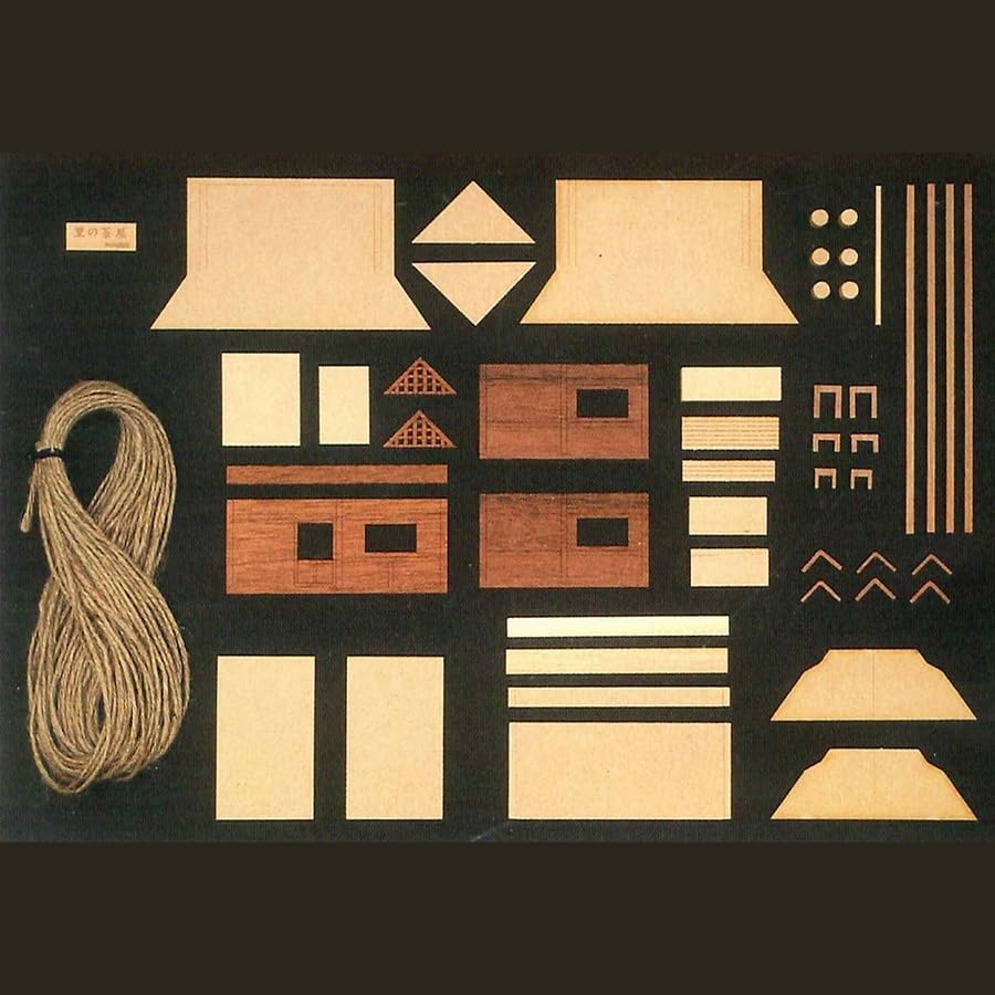 Woody Joe Mini Architecture No. 3 Village Teahouse Wooden Model Assembly Kit (Building)