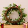 American Elegant European Style Christmas Red Berry Wreath Perfect For Decor Seasonal