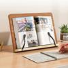 Multi-Position Support Wooden Reading Stand Foldable Cookbook Bracket Book Holder Tray  Note-taking