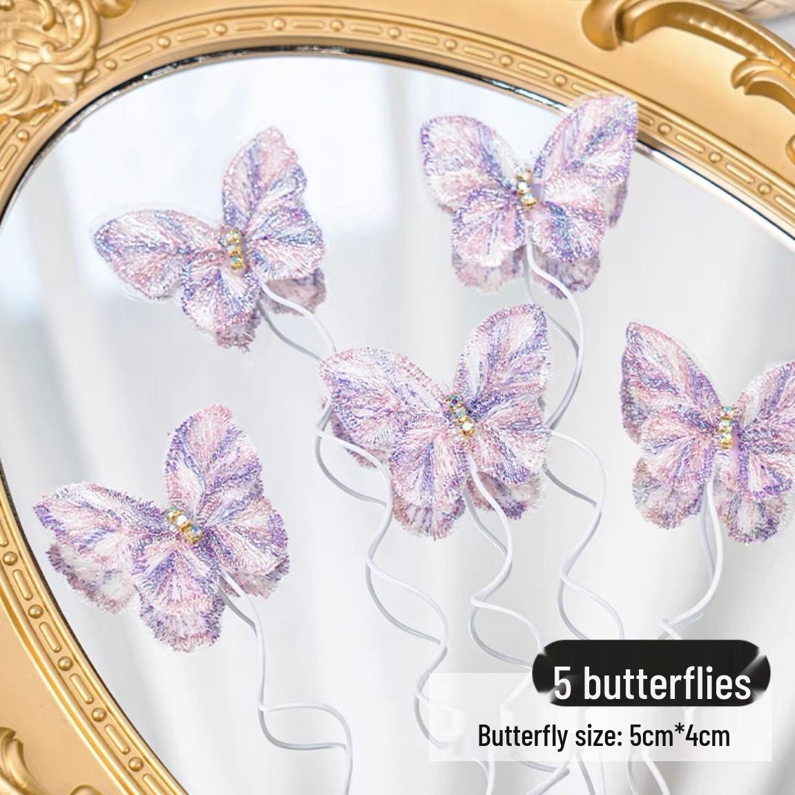 Butterfly Fairy Girl Cake Decoration & Hair Accessories