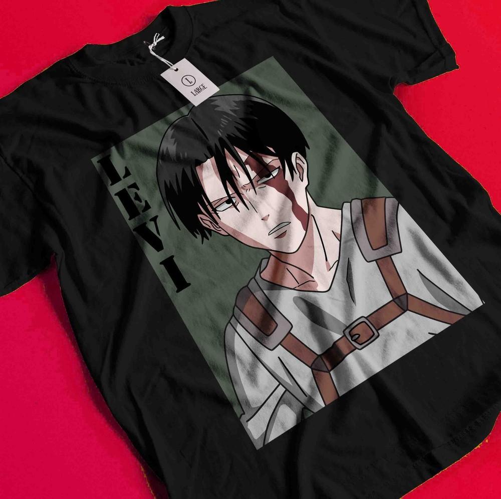 Attack On Titan T-Shirt Levi Anime Mikasa AOT Eren Manga Graphic Unisex Tee BB409
