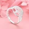 1pcs 925 Sterling Silver Exquisite Tree Ring Fashion Women's Gift Charming Engagement Jewelry Accessories