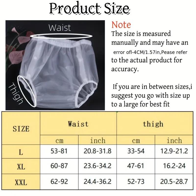 Reusable Adult Incontinence Pants Washable Waterproof Leak-Proof Underwear Men Women Soft TPU Layer