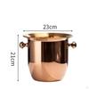 Ice Vessel with Handles Double-Handled Champagne Rust-Resistant for Hosts