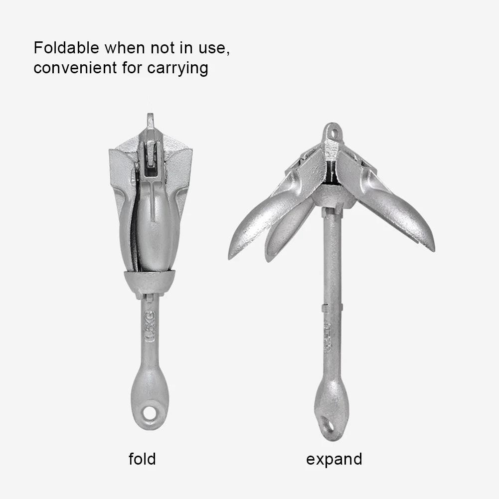 0.7KG 1.5KG Stainless Steel Folding Watercraft Anchor Kayak Marine Canoe Boat Grapnel Raft Fishing Boat Anchor Boat Accessories
