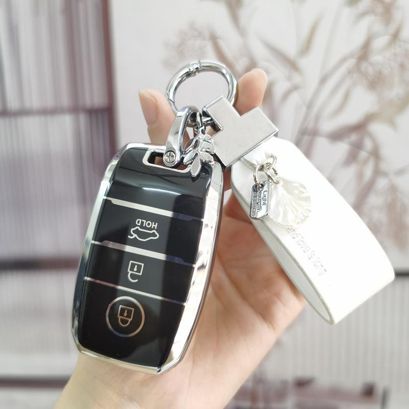 Tpu Car Key Case Cover For Kia K2 K3 K5 Seltos Sportege Rio 3 Picanto Optima Soul Ceed Sorento Forte Stinger Cerato Sedona