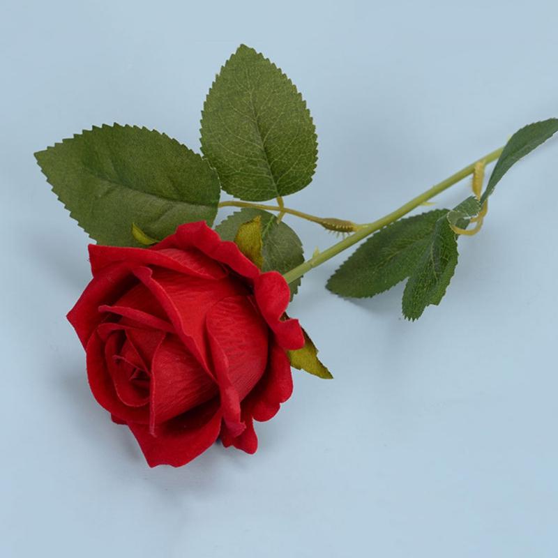 

1pc Beautiful Silk Artificial Rose Flowers Branch Realistic Fake Rose for Wedding Home Decoration Valentine s Day Presents