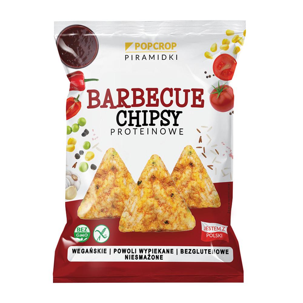 PROTEINOVÉ KŘUPKY S PŘÍCHUTÍ BBQ, BEZLEPKOVÉ 60 g - POPCROP