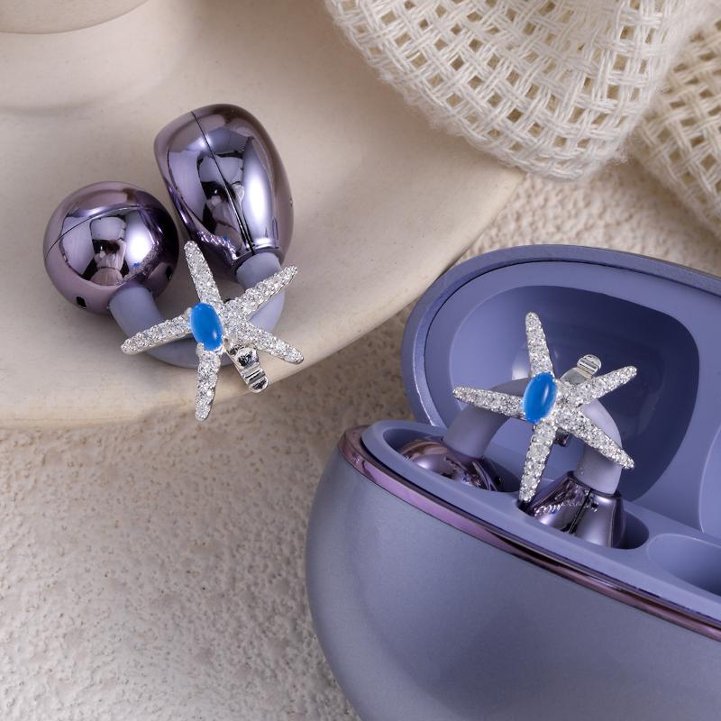 General Butterfly Tassel Rhinestones Ear Clips Accessories For Daily Use