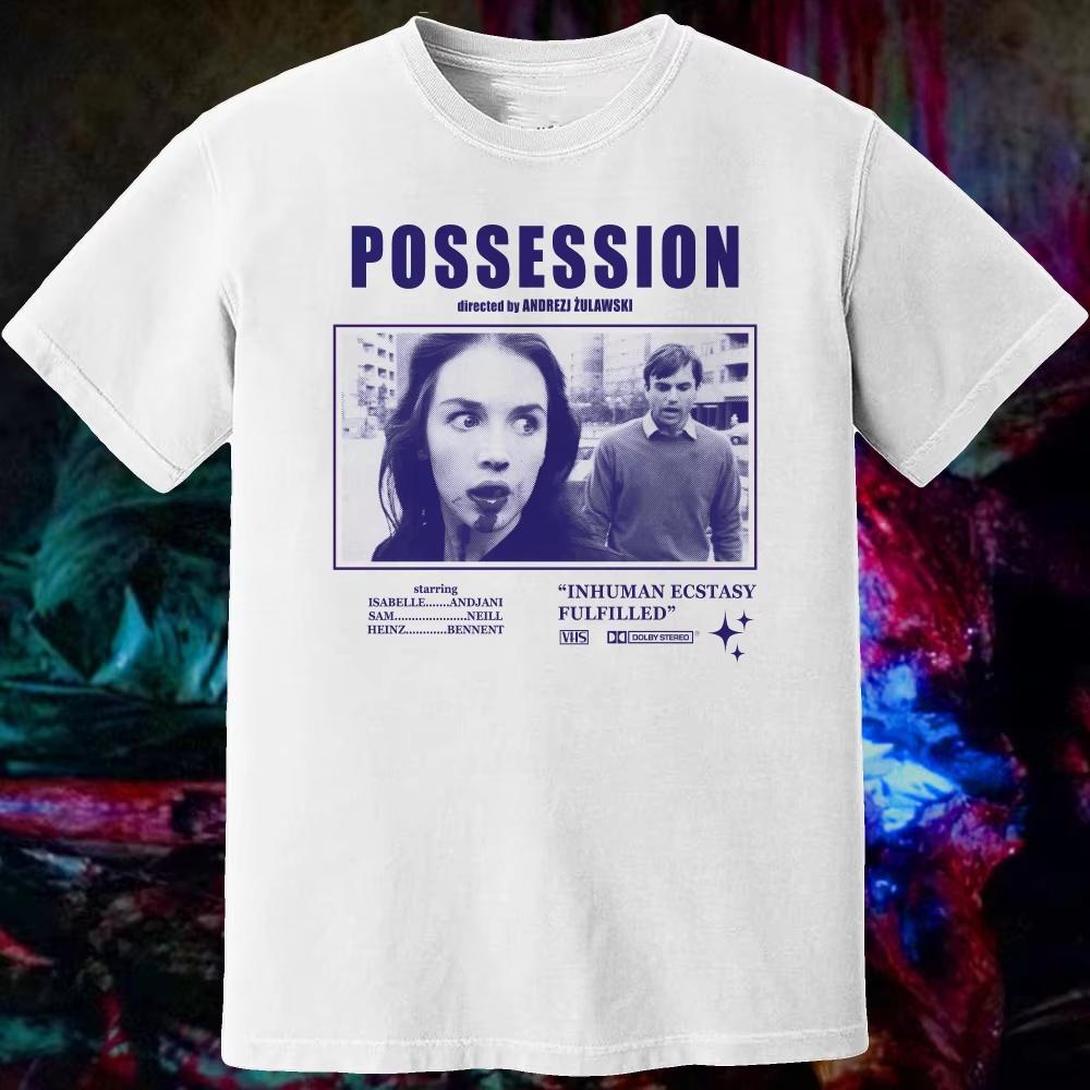Possession 1981 T-shirt Jaren 80 Horror-thema T-shirt Film Merchandise Unisex Puur Katoen Streetwear TopT-shirt