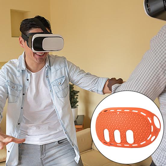 Silicone VR Shell Protective Cover Scratch-Proof Impact Resistant Simple Installation Protective Case for Meta Quest 3