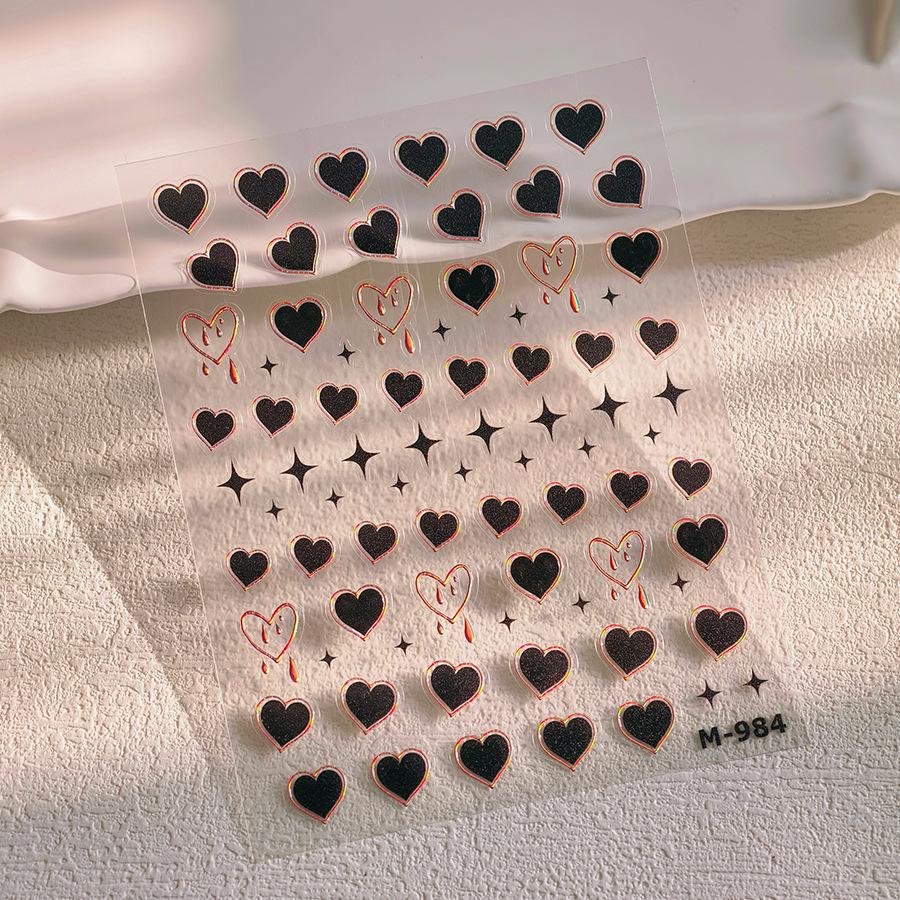 

TENSOR Ретро Сердце Бант и Тонкие Линии Наклейки для Ногтей Украшения M984