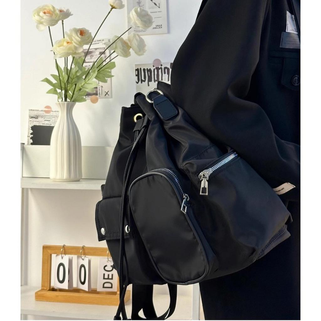 Ny vinddraget fästficka ryggsäck tote design pendlare cool axel college axel