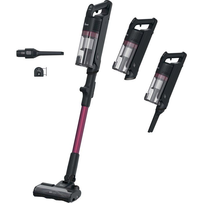 Draadloze steelstofzuiger - HOOVER HF1M10HX - 70 AW - Autonomie 50 min - Flexibele buis zwart