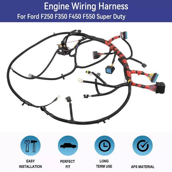 YC3Z12B637BA fits Ford F250 & F350 engine wiring harness.