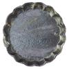 Marui Seito Shigaraki Ware Hechimon Plate, Approx. 15cm Diameter, Black Rust Ring Flower Pattern, Black, MR-3-4249