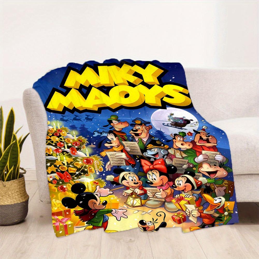1 ks, Vánoční deka Mickey & přátelé Roztomilá filmová postavička přehozová deka, Obývací pokoj, Cestování, Kempování, Autodeky
