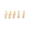 Wood Puppets Male Female Blank Wooden Peg Doll Wedding Decoration Wood Crafts Unpainted Figures