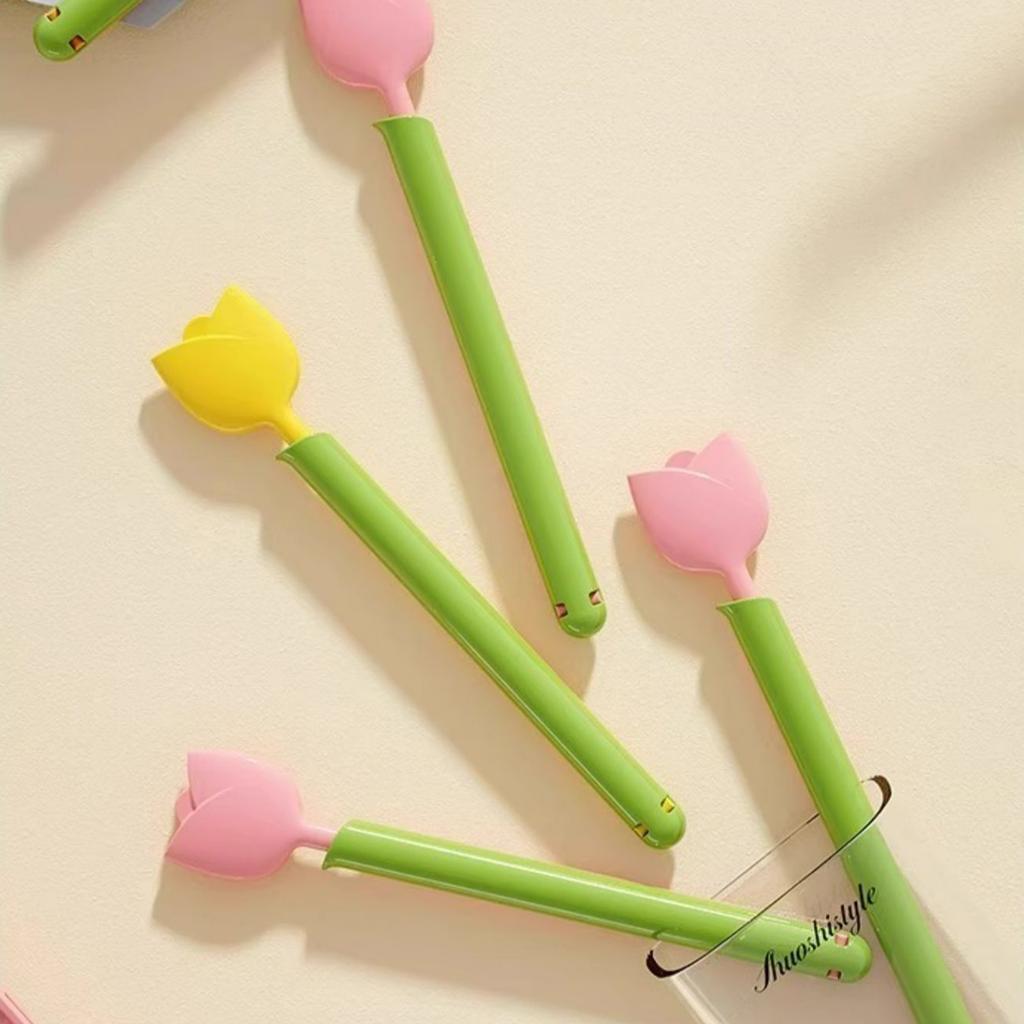 Tulips Designs Food Sealing Clip Set With Magnetic Holder Convenient for Freshness and Convenience Daily Casual Use