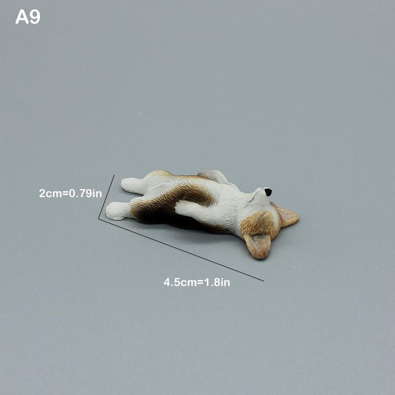 Simulation Corgi Hund Auto Armaturenbrett Dekoration Niedlicher Hund Auto Armaturenbrett Dekoration Ornament Harz Hund Figur Heim Büro Deko