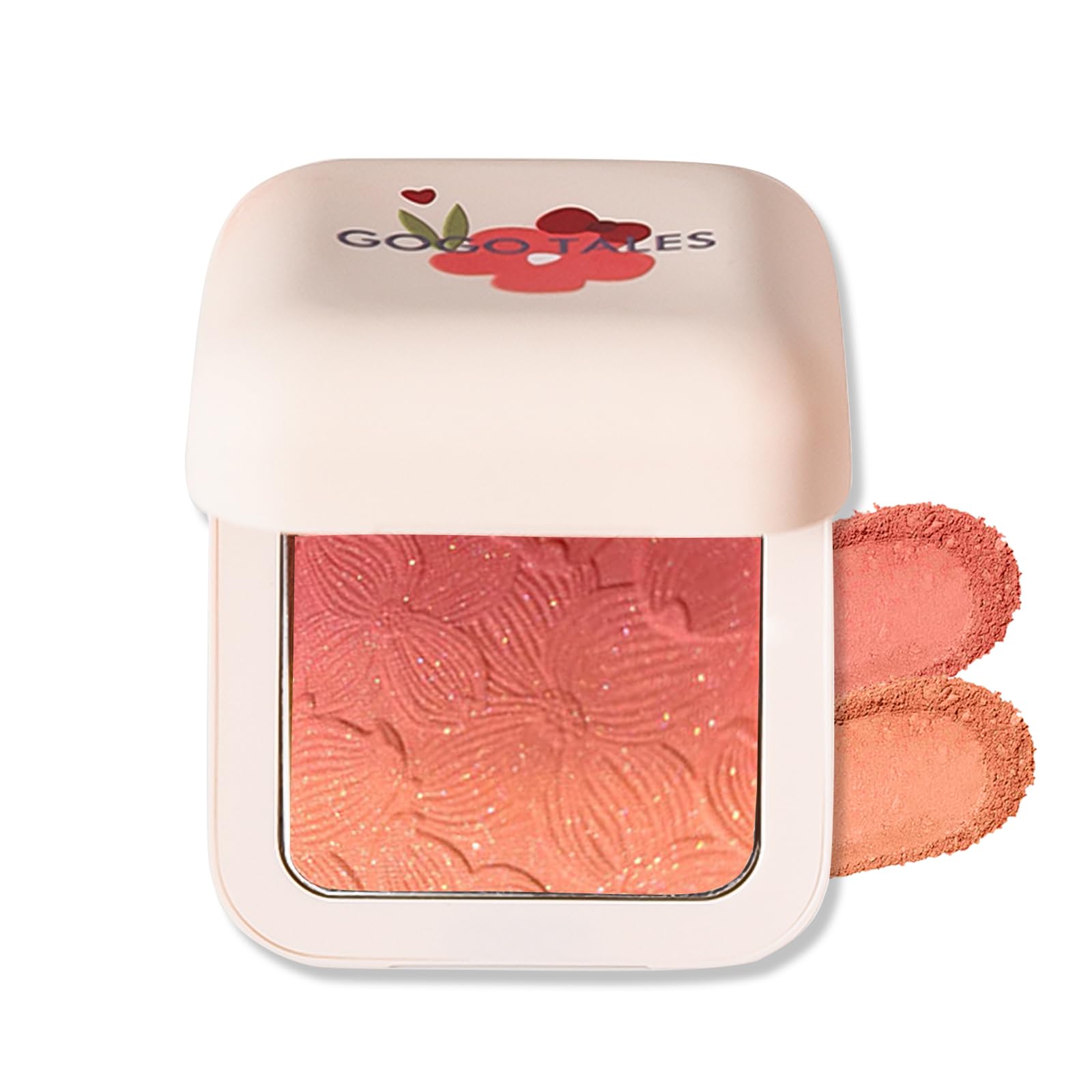 Lynlyulinger Gradient Blush Powder Blush: Natural flush, blends seamlessly into the skin, high adhesion, lightweight finish, creates dimension, and