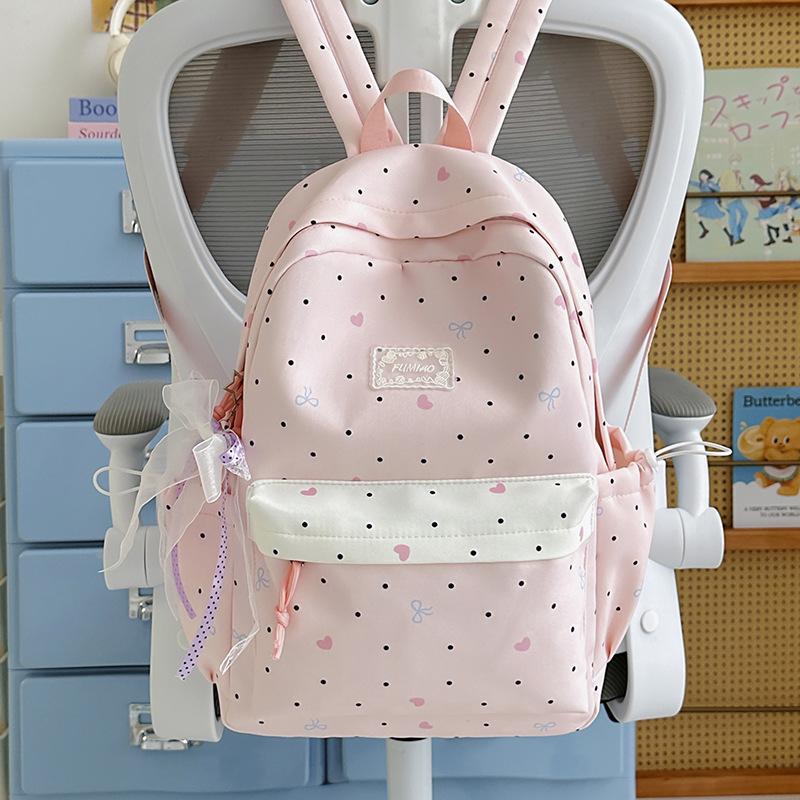 Schoolbag simple schoolbag female junior high school students small fresh cute large capacity middle school students backpack college students high