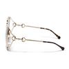 GUCCI Gold Border Square Sunglasses Women's Style